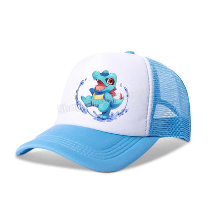 Pokémon baseball sapka Pikachu Charizard Gengar anime csúcsos sapka gyerek felnőtt nyári szabadtéri sport sapkák fiú alkalmi divat sapka ajándék