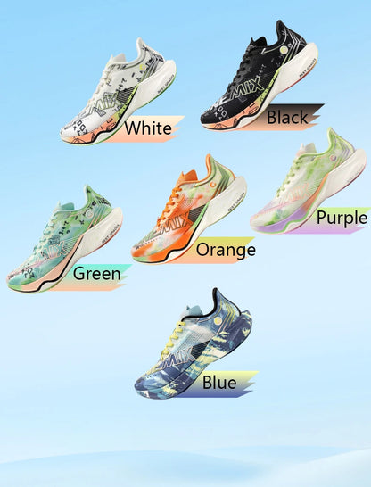 ONEMIX New Nylon Carbon Board Marathon Running Racing Shoes Shock-Absorbing Professional Stable Support Ultra-Light Rebound Sneakers