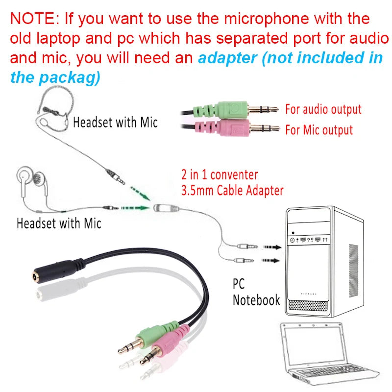 OneOdio EKSA P100 Professional Studio Headphones Wired HiFi Over Ear DJ Monitor Headphones with 50mm Driver, Mic, 3.5mm/6.35mm Audio Cable