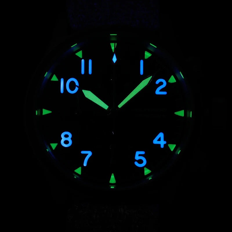 Militado ML1868KF Retro VK67 Quartz Chronograph Watch Stainless Steel Case 3 Dial Waterproof 100M  Multifunction Military Watch