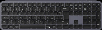 Teclado sem fios ultrafino Keychron B6 Pro com layout ISO, tamanho completo, portátil e leve, ligações 2.4GHz e Bluetooth