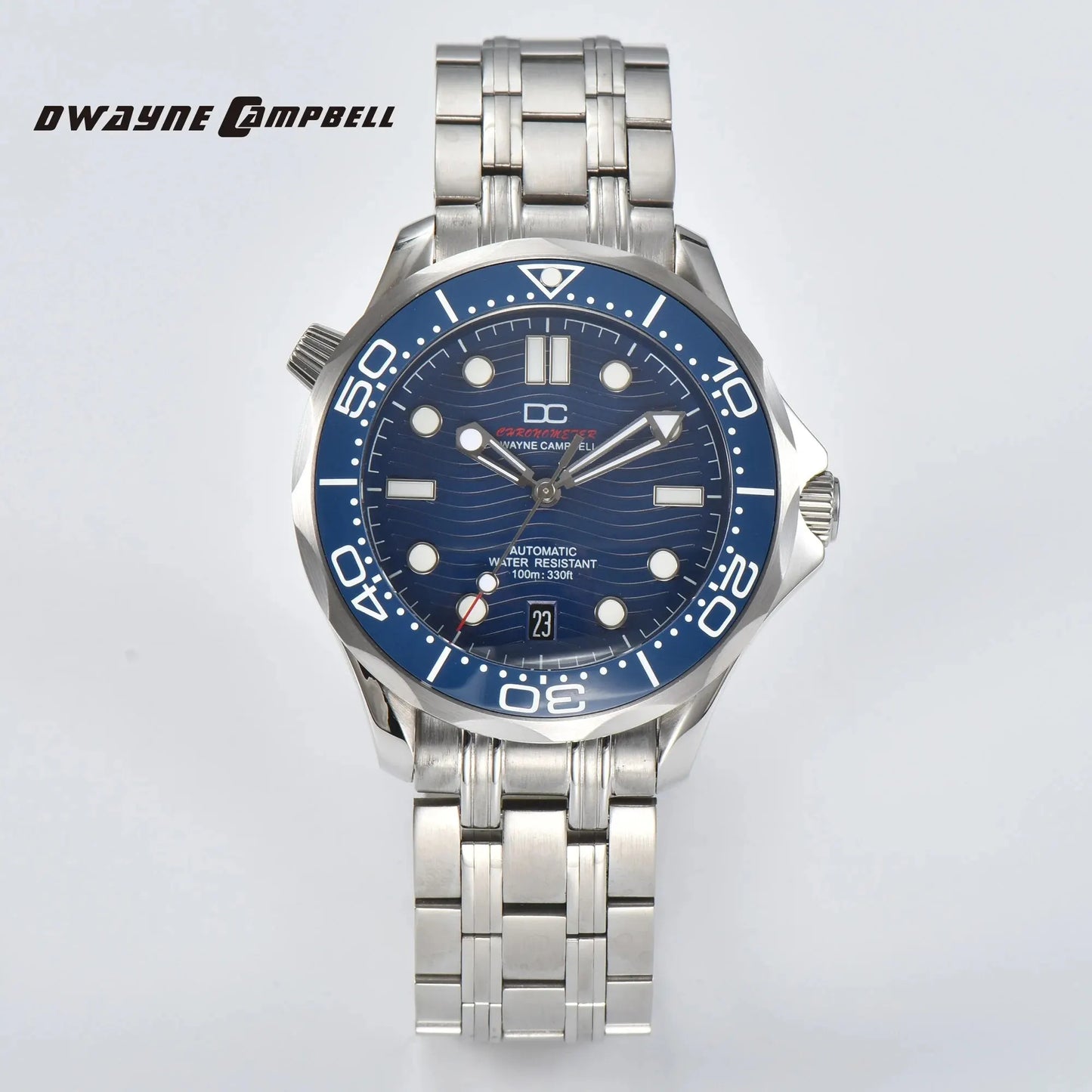 DWAYNE CAMPBELL Top-Luxus-NH35-Automatikuhr für Herren, mechanisch, Keramiklünette, wasserdichte klassische Business-Armbanduhr