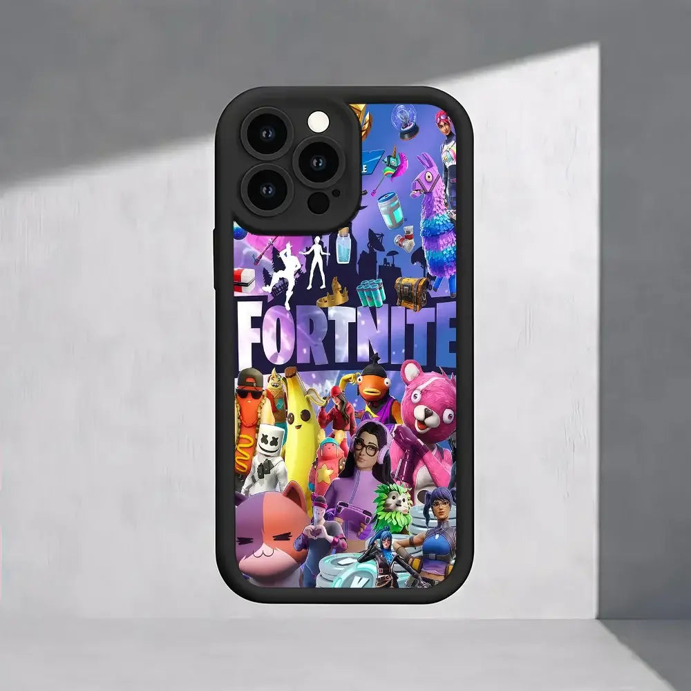 F-Fortnite Gaming-Handyhülle für Samsung S26 S25 S24 S23 S22 S21 S20 F06 M16 Note 20 FE Plus Ultra 4G 5G – weiche Silikon-TPU-Hülle