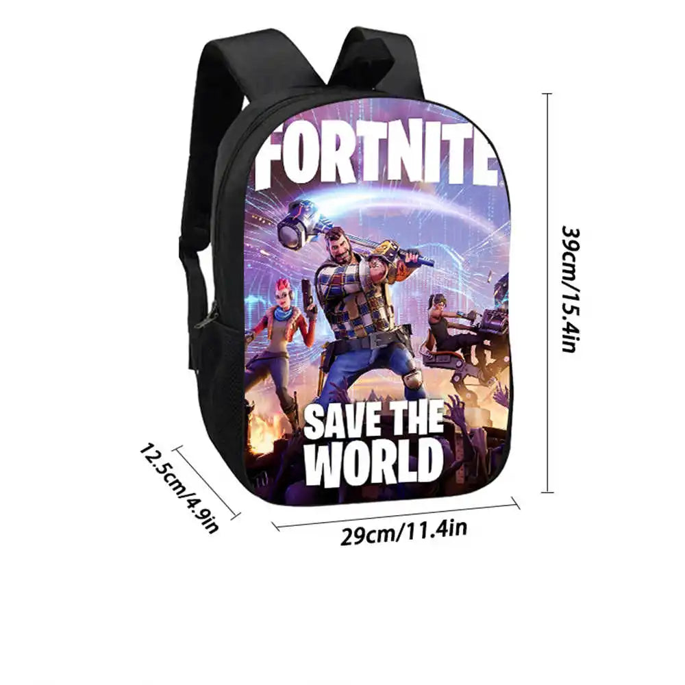 Children's student Fort-nite cartoon boy and girl large capacity backpack