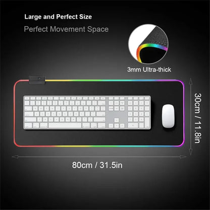 God Of War Large Kratos Atreus Mouse Pad RGB Glowing E-Sports Gamer Keyboard Rug with Extensible Phantom Color Carpet 500x1000
