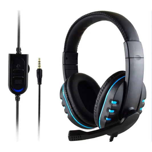 Écouteurs de jeu filaires 3.5mm, casque d'écoute, suppression du bruit, avec Microphone, contrôle du Volume, pour PS4 Play Station 4 PC