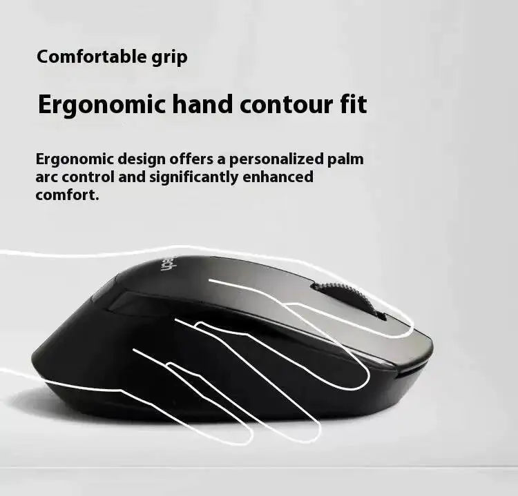 Mouse professionale da ufficio Logitech M330, compatto, silenzioso, facile da trasportare, confortevole al tatto e progettato specificamente1