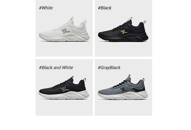 Xtep Men's Running Shoes Lightweight Surface Training Comfortable Breathable Jogging Stability Outdoor Shoes 879419110032