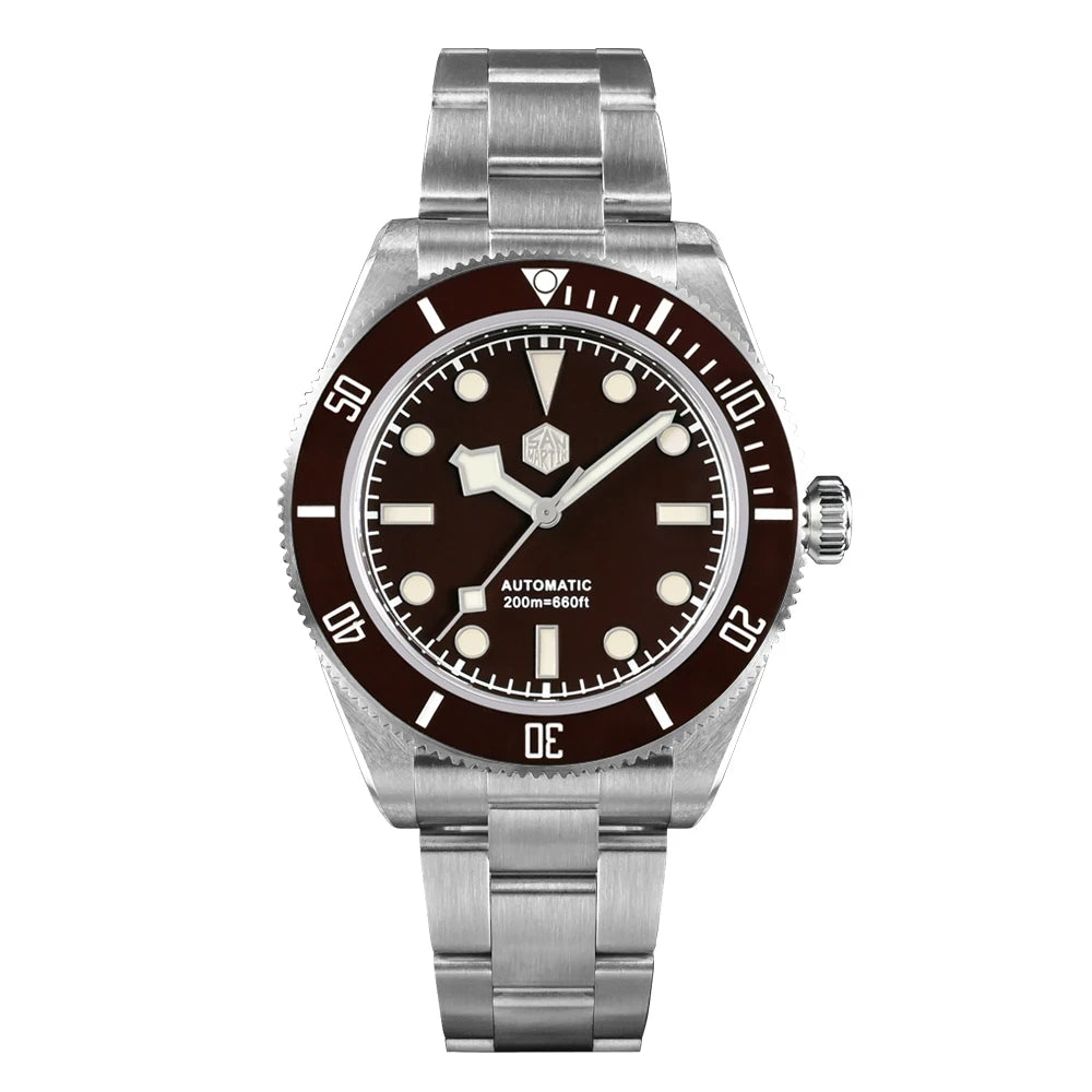 San Martin New 40mm BB58 Retro Luxury Diver Watch NH35 Automatic Mechanical Watches For Men Sapphire Luminous 20Bar Reloj SN0008