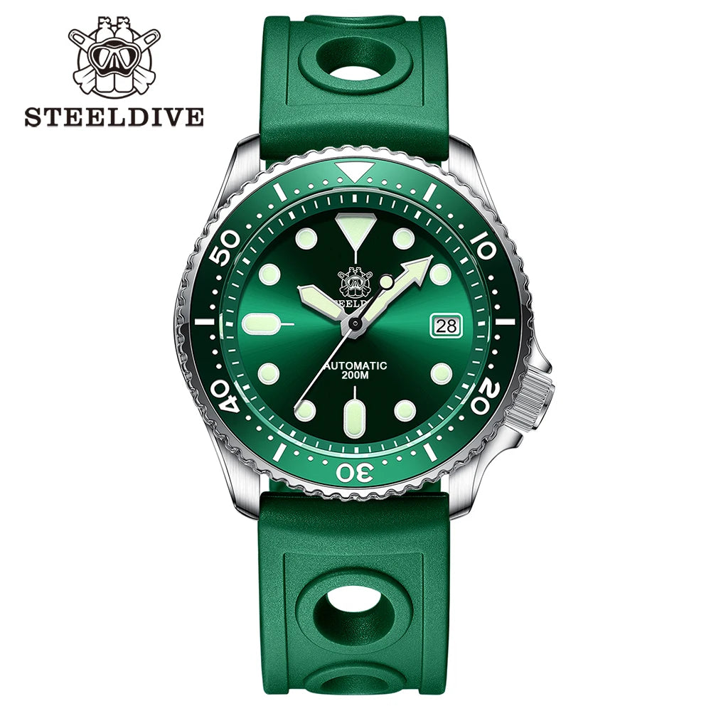 Steeldive SD1973 Men's watch Dive Watch Automatic Mechanical Men's watch NH35 Bracelet 41mm  Diver watch men watches