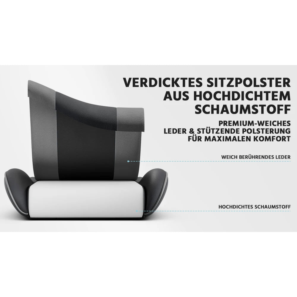 Ergonomic Gaming Chair with Lumbar Support, Adjustable Office Chair, Breathable PU Leather Computer Chair with Footrest & Reclining Backrest