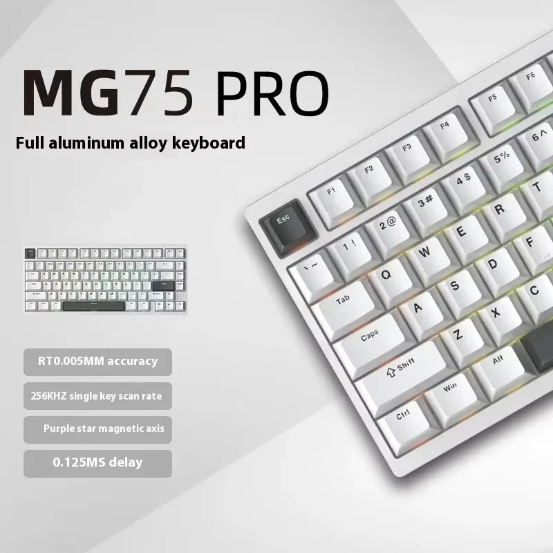 IROK MG75 Pro MG75 Max Aluminum Magnetic Gaming computer Mechanical Keyboard 75% Rapid Trigger 8K RGB Hotswap Gamer Keeyboard
