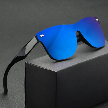 Luxury OverSized Glasses Women Anti-Reflective Mirror Sunglasses Square Plastic Eyeglasses