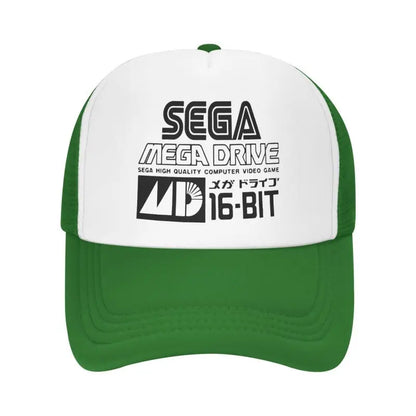 Sega Mega Drive Mesh Baseball Cap Unisex Hip-Hop Snapback Caps Summer Breathable Sun Visor Hat Trucker Adjustable Hats