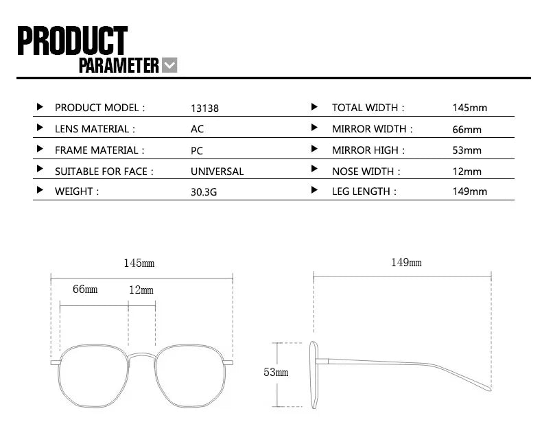 Retro Pilot Square Sunglasses Lady Fashion Simple Ins Black Tea Sun Glasses for Women Men Trending Outdoor Casual Shades UV400