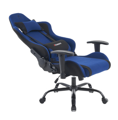 Ergonomic Gaming Chair with PU Leather, High Density Foam, Reclining Racing Chair with Adjustable Armrests for Office & Gaming