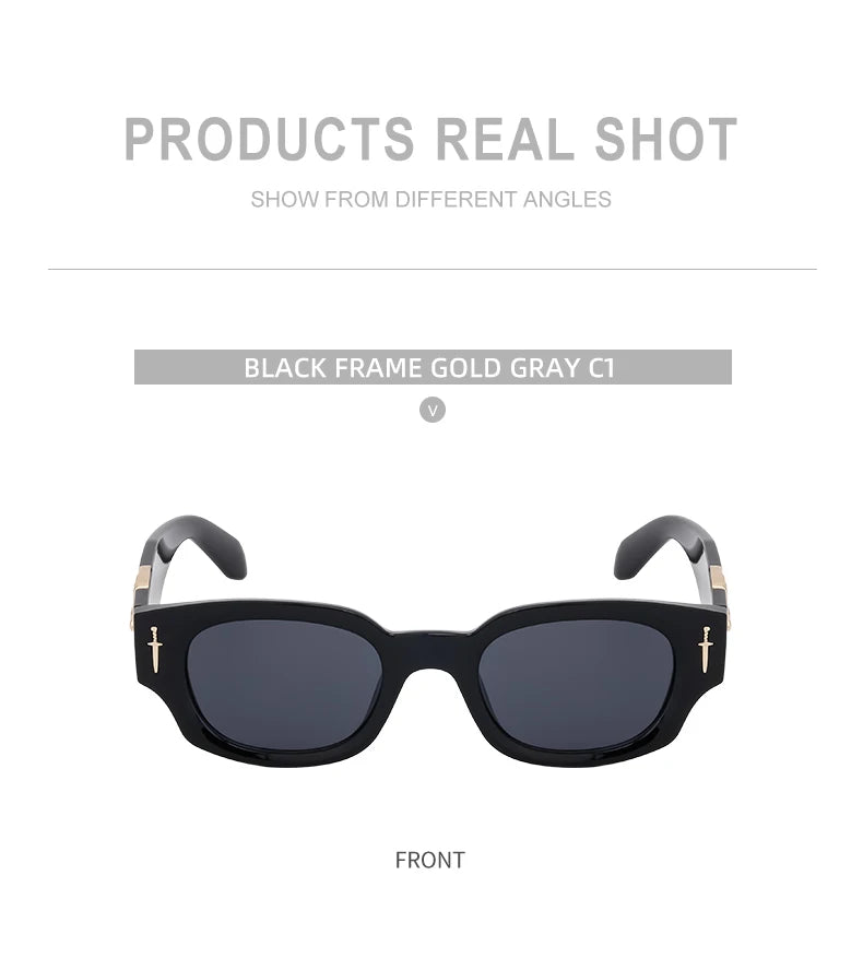 Punk Soaring Eagle Sunglasses Men 2026 Luxury Brand Designer Fashion Rectangle Sun Glasses For Women Steampunk Shades Eyewear