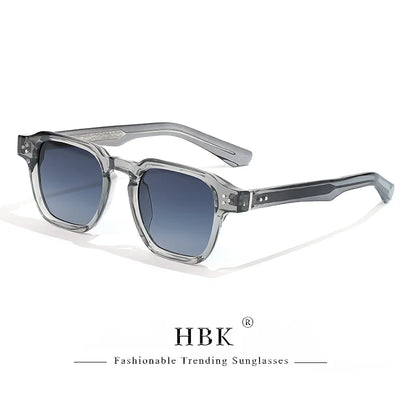 HBK New Fashion Sunglasses men Vintage Square Gradient Sun Glasses Outdoor Sports Party Vacation Travel Driving Eyeglasses