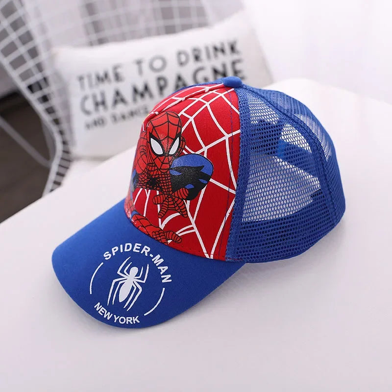 Czapka z daszkiem Spider-Man dla chłopców i dziewcząt, czapki z motywem superbohaterów, czapki przeciwsłoneczne, prezent urodzinowy dla dzieci, rekwizyty do cosplayu, modne czapki