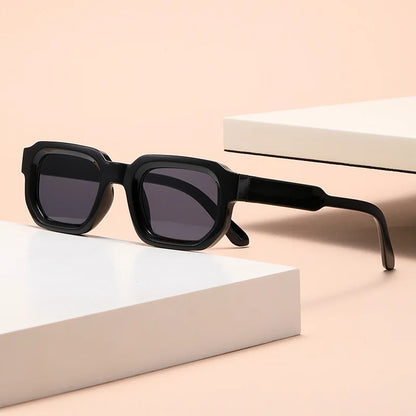 6PCS/Set Women Vintage Rectangle Frame Sunglasses Fashion Retro Sun Glasses Luxury Brand Design Glasses Eyewear Men Goggle