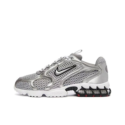 Nike Air Zoom Spiridon Cage 2 унисекс ниски ежедневни обувки, спортни, износоустойчиви, сиви и червени лайфстайл обувки CJ1288-600