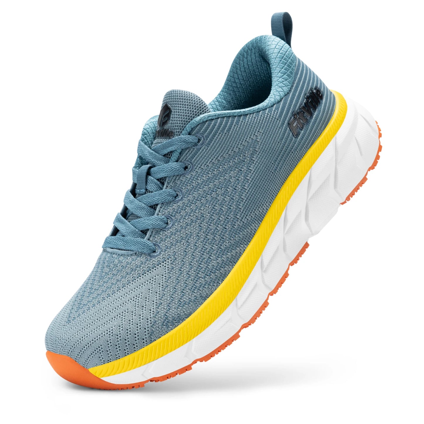 FitVille-schoenen met brede teenruimte voor heren, goed gedempte extra brede schoenen, antislip, breed, lichtgewicht en ademend, voor hardlopen