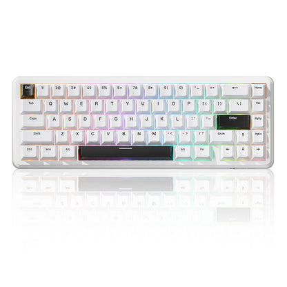 Teclado Gaming com Fios ATTACK SHARK X65 HE com Switches Magnéticos, Rapid Trigger, 65% e Taxa de Polling de 8000 Hz