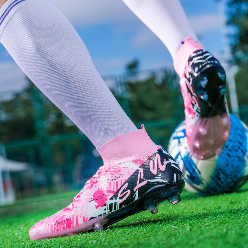 Brand Fashion Football Sneakers for Men Women Professional Field Boot Big Size 46 Long Spikes Soccer Cleats Men botas de futbol