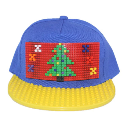 Șepci de baseball cu imprimeu cartoon patchwork, blocuri DIY, șepci snapback, șepci hip-hop pentru bărbați și femei, șepci detașabile cu pixeli, șepci „dad hats”, pentru copii și adulți