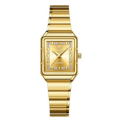 LIEBIG Lady Top Brand Luxury Quartz Watches Stainless Steel Strip Watch For Women Fashion Waterproof Wristwatch Relogio Feminino