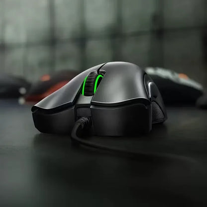 Mouse da gaming cablato originale Razer con sensore ottico 6400 DPI per laptop, mouse ottico ad alta velocità