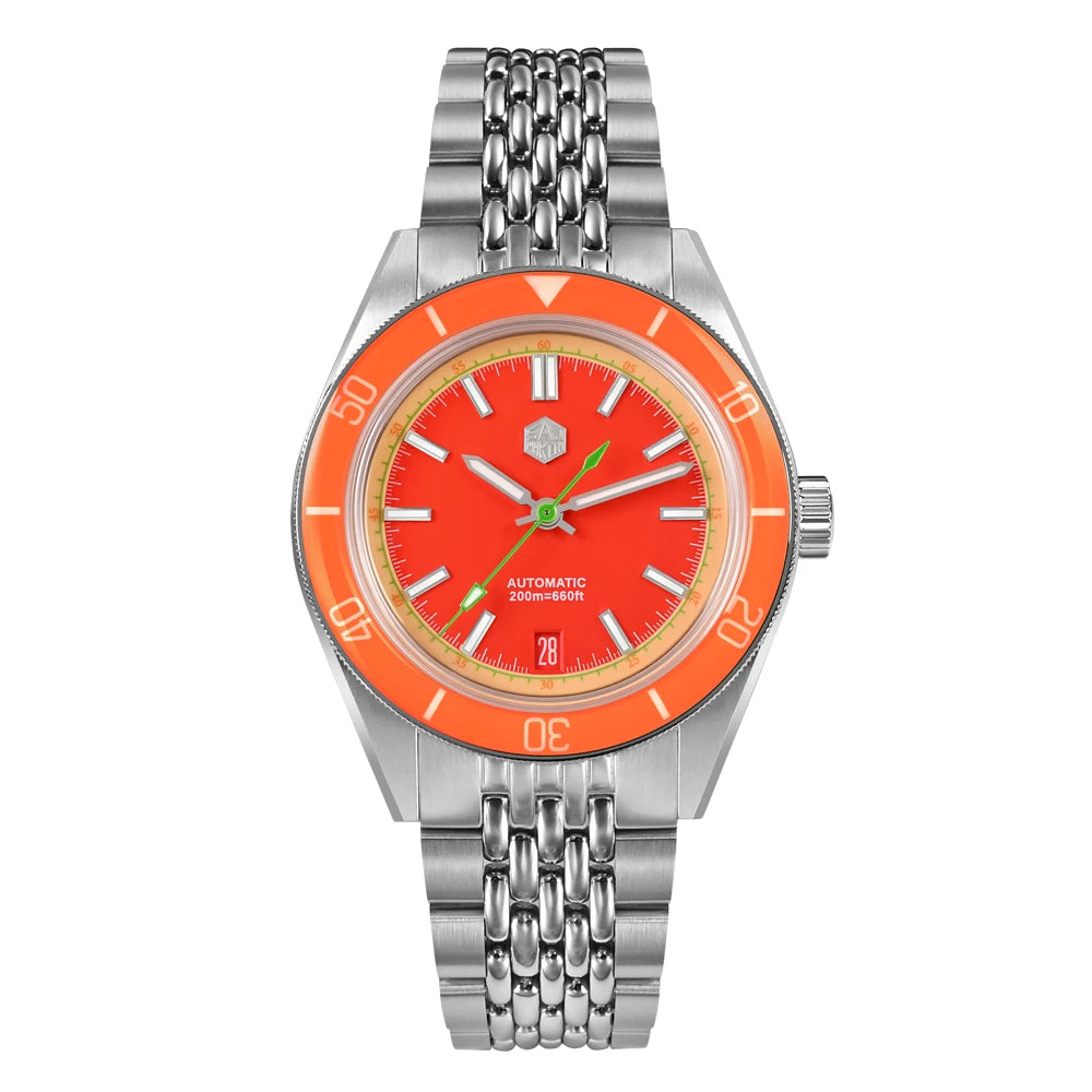 San Martin 39.5mm Summer Dive Watch Fashion Fun Fruit Series Men Sports Watches NH35 Automatic Mechanical 20 ATM SN0116 Reloj