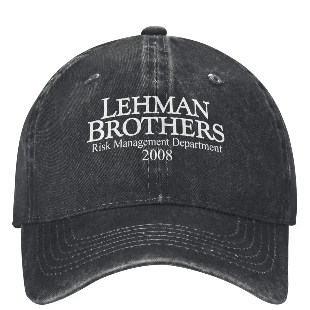 Czapka z daszkiem Lehman Brothers Risk Management – upadłość banku – czapka typu trucker – czapka tenisowa – czapka typu snapback – czapki baseballowe dla kobiet
