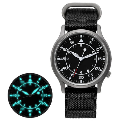BERNY Titanium Watch For Men AR Coating Sapphire Fashion Wristwatch Luminous VH31 Ultra-thin Quartz Watch Waterproof 5ATM Watch