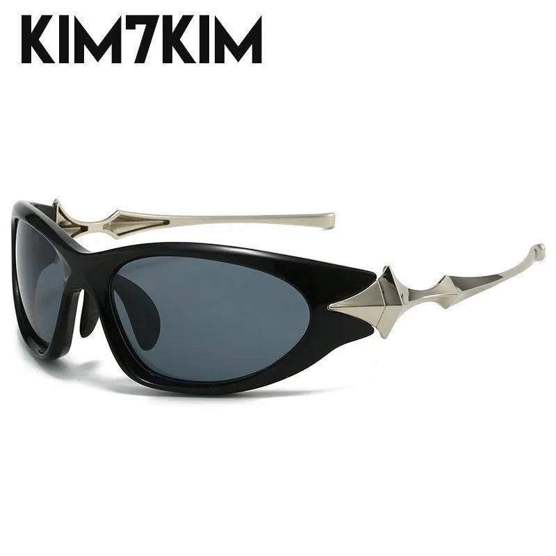 Steampunk Y2k Sport Sunglasses Women 2026 Luxury Men Sun glasses For Female 2000's Futuristic Goggles Eyewear Accessories Lenses