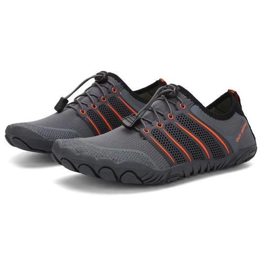 Men's Minimalist Running Cross Training Shoes Barefoot Shoes Big Toe Box Five Finger Shoes Saguaro Barefoot Pit Viper Paracord