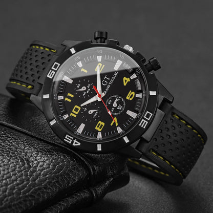 Men Sports Watches Casual Silicone Band Men's Quartz Watch Clock Reloj Hombre（Without Box）