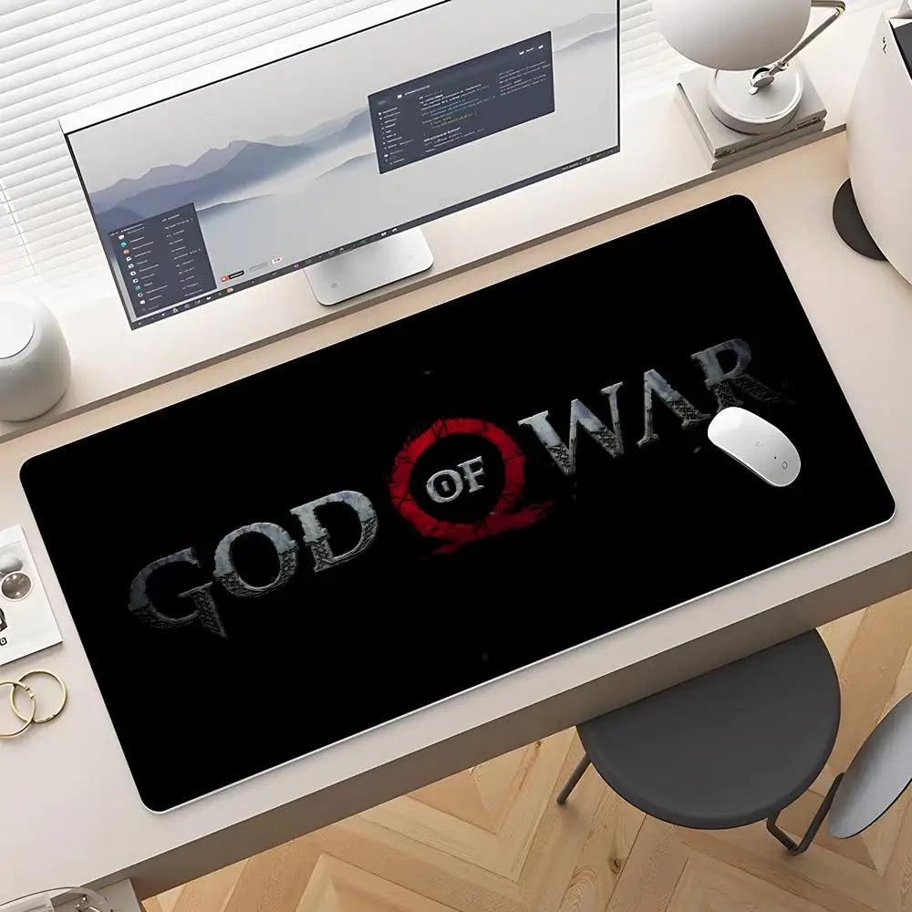 Game God Of War Mouse Pad Rubber Antislip Keyboard Pad 40x90cm Mousepad Gaming Accessories XXL Office Computer Mat