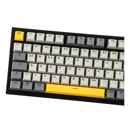 ISO-DE Layout AJAZZ AK820 PRO 75% QWERTZ German Layout Mechanical Keyboard Tri-Modes Wireless Keyboard with TFT Screen NKRO RGB