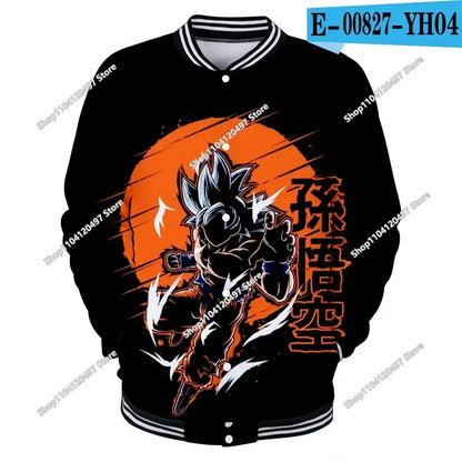 Dragon Ball Goku Kid Men Zipper Hoodie Cartoon Japan Style Anime Women Sweatshirt 2025 New Fashion Children Jackets Coat