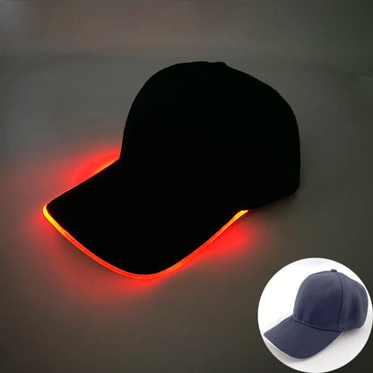Модерна светеща бейзболна шапка с LED осветление, хип-хоп шапка за бар и клуб, флуоресцентна шапка за мъже и жени, DJ танци, парти аксесоари и костюм costume