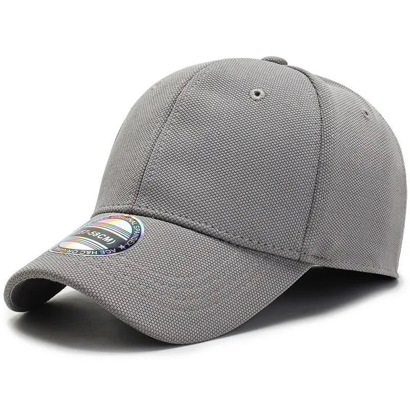 New High Quality Baseball Cap Man Fitted Closed Full Cap Mesh Cap Outdoor Breathable Sports Cotton Sun Male TruckerHat