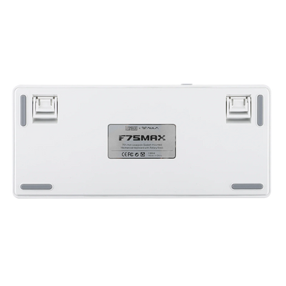 Teclado mecânico sem fios EPOMAKER X AULA F75 MAX Compact 75% ANSI Layout com ligação com fios/Bluetooth/2.4GHz, ecrã TFT e botão rotativo