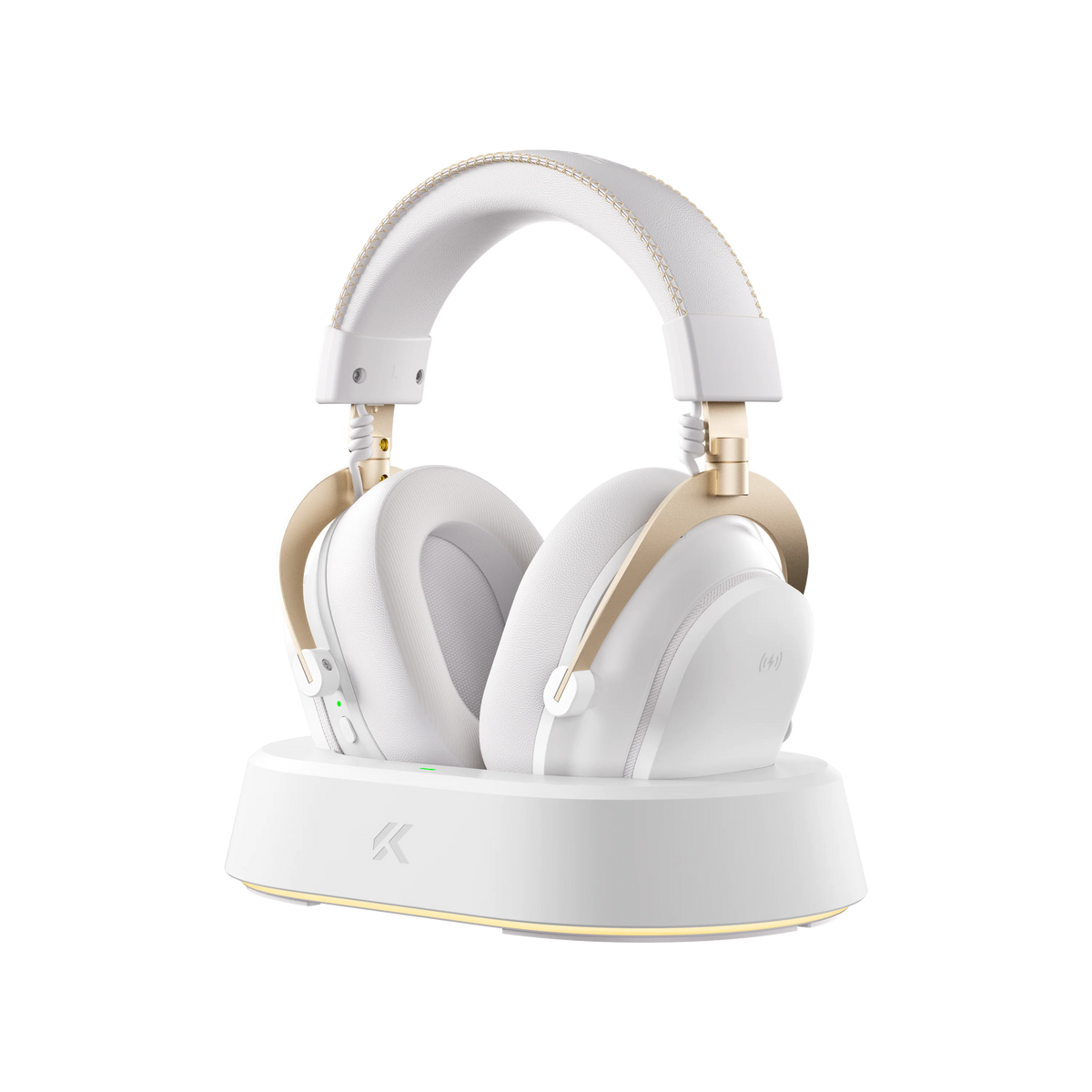 Casque de jeu sans fil magnétique MCHOSE V9 Turbo+ avec son surround 7.1 90 °   Écouteurs pivotants à faible latence avec chargement magnétique RGB