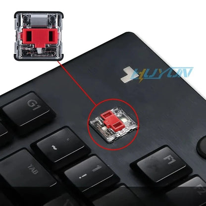 Tecla texturada antiderrapante transparente retroiluminada G915 913 TKL G815 G813, compatível com teclado mecânico Logitech