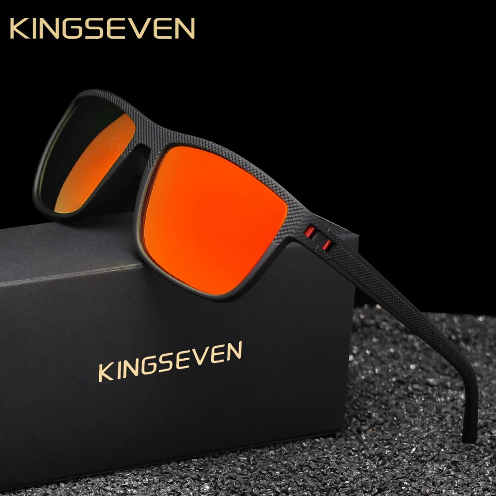 KINGSEVEN Fashion Polarized Sunglasses For Men UV400 Glasses  Rectangle Eyewear Fishing Driving Glasses Holiday