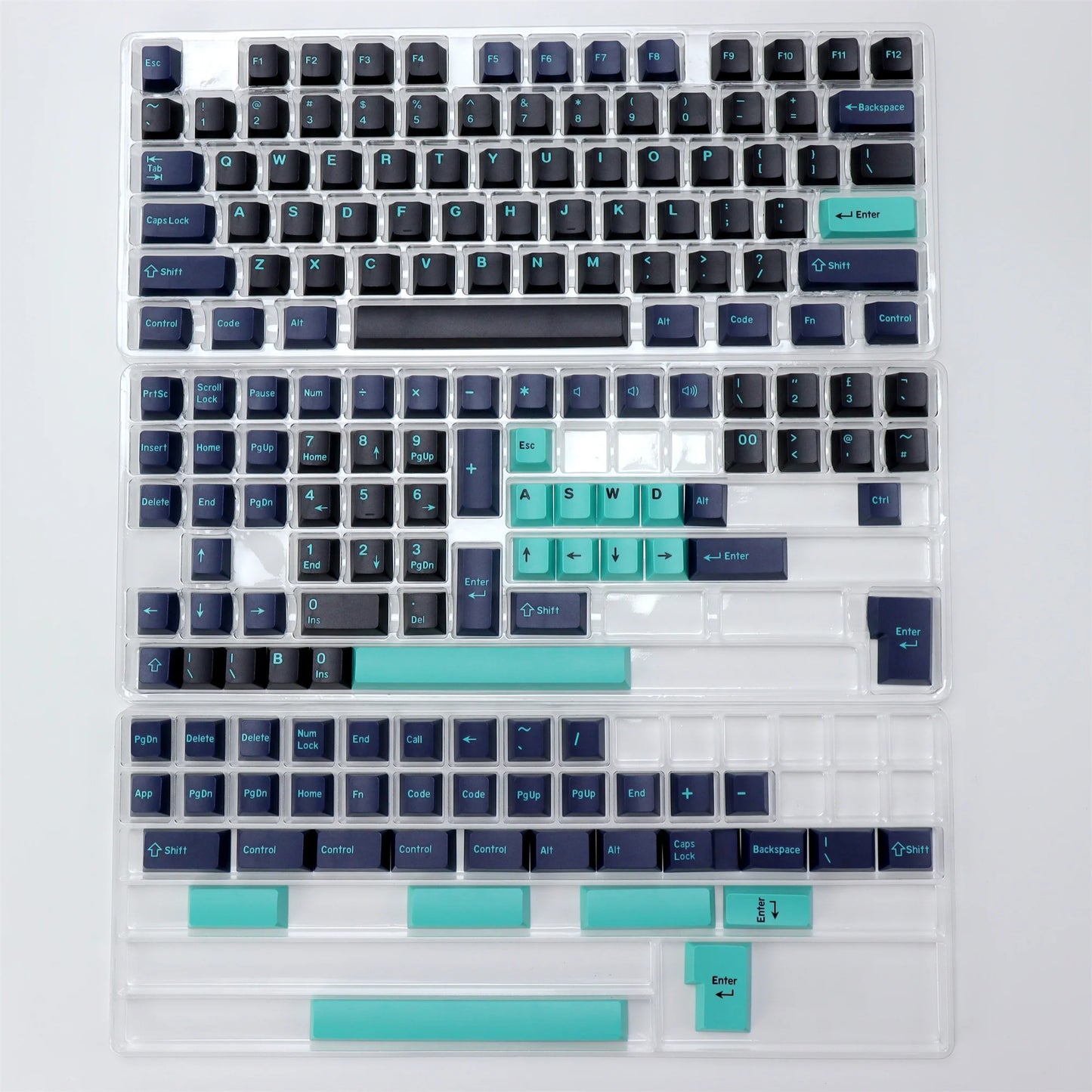 KBDiy 174 Teclas/Conjunto PBT GMK Apollo Keycap Double Shot Minimalista ISO Perfil Cherry para Teclado Mecânico Gaming Keycaps para MX