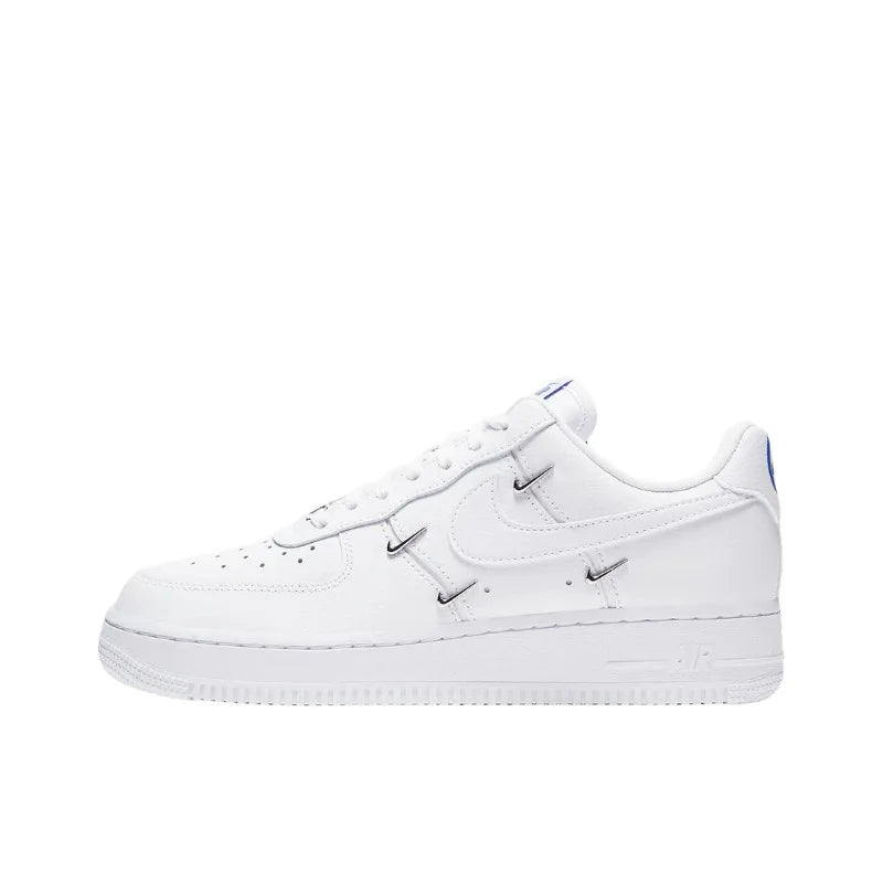 Nike Air Force 1 '07 Dames Triple White Leer AF1 Classic Comfortabele Air Cushion Board Shoes Casual Witte Sneakers DD8959-100