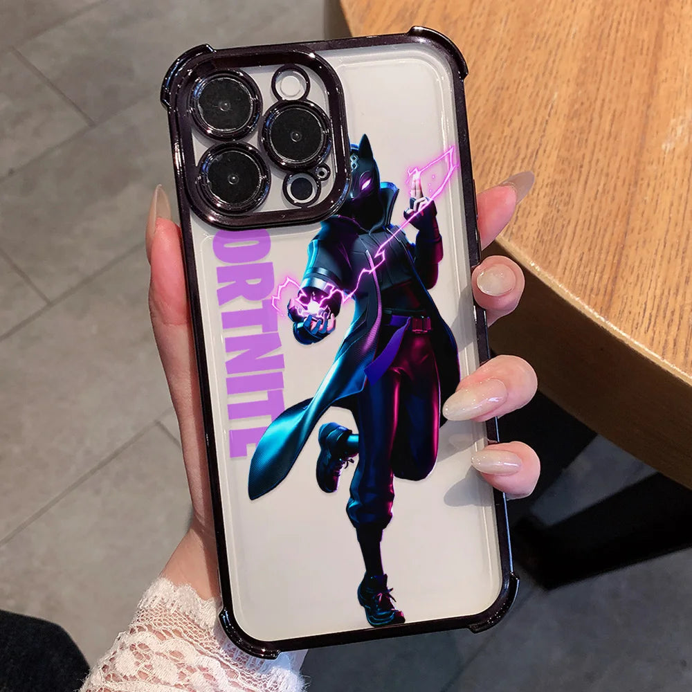 Anime Fortnite-game telefoonhoesje met game-design voor Xiaomi Redmi A7 15 A3 15C 14C K50 A1 Note 15 14 13 12 12s Pro Plus 4G 5G, valbestendig