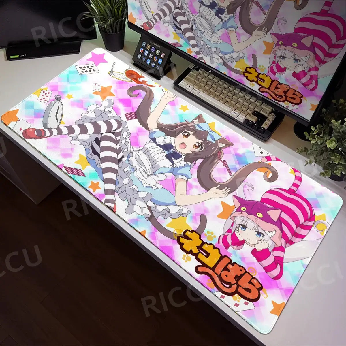 Nekopara XXL Home HD Γραφείο υπολογιστή Ποντίκι Anime Μεγάλο μαξιλάρι ποντικιού Γραφείο Φορητός υπολογιστής Επιτραπέζιος υπολογιστής Αξεσουάρ παιχνιδιών Τεχνολογία
